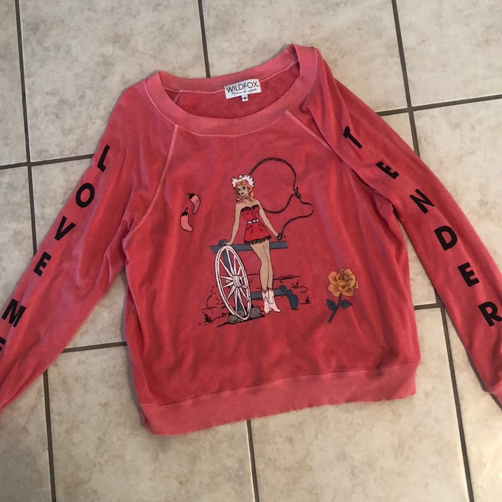 “Love Me Tender” Vintage Western Pin-Up Cowgirl Sweatshirt